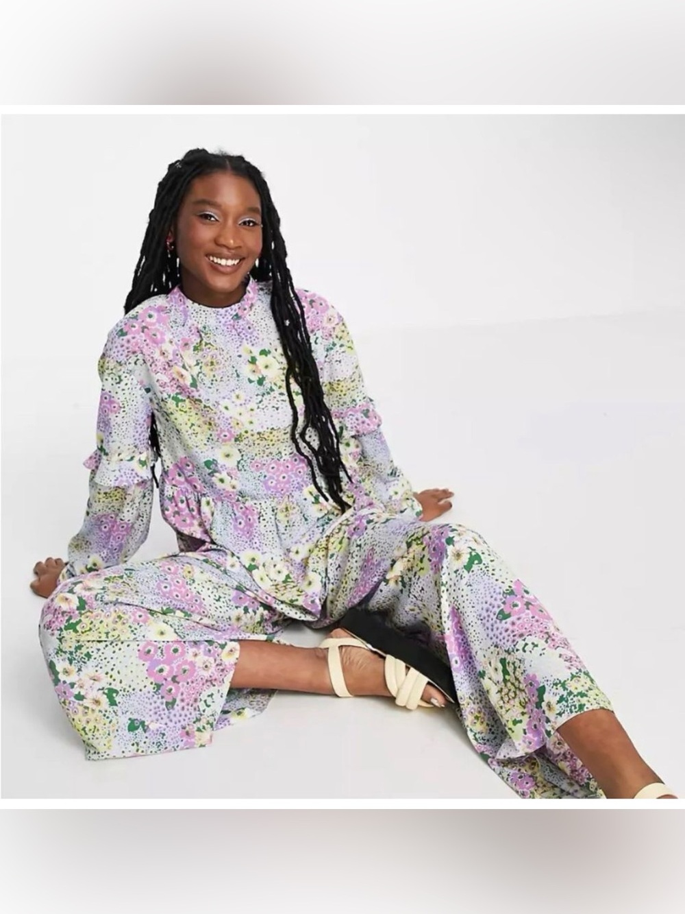 ASOS DESIGN Smock Jumpsuit - Picture 3 of 9